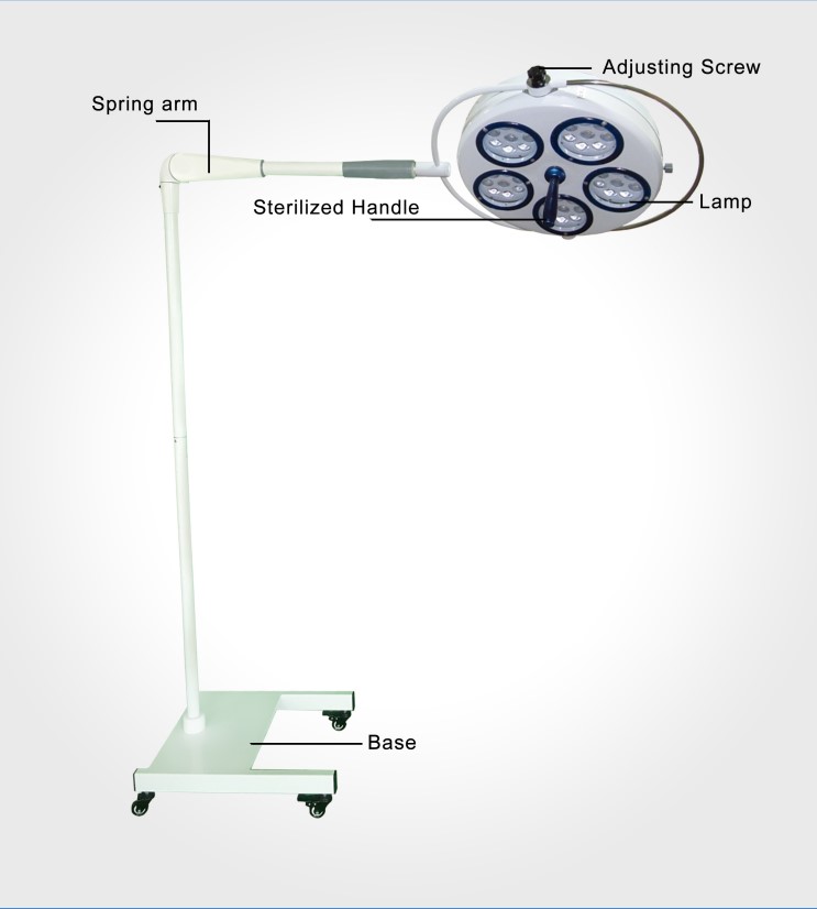 Mobile Emergency Cold Light Surgical Hole Type Shadowless Operating Lamp