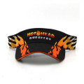 High Quality Flame Embroidery Brushed Cotton Visor