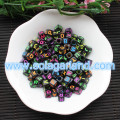 Mélange Acrylique LETTRE AZ Black Cube ALPHABET Charms Perles en vrac 6MM