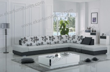 Linen Chester Modern Square Boss Fabric Sofa