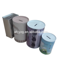 Lovely metal round coin money boxes, cheap coin bank boxes for gift