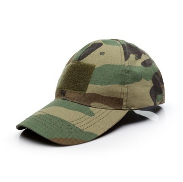 Woodland Camo Combat Baseball Cap for Tactical Gear