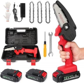 One-Handed Rechargeable Cordless Mini Electric Chainsaw