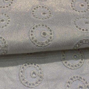 white Embroidery Fabric cotton embroidery fabric with hole