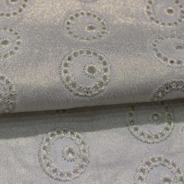 white Embroidery Fabric cotton embroidery fabric with hole