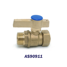 High-Quality DN20 Brass Lockable Water Meter Ball Valve for Moroccan Markets