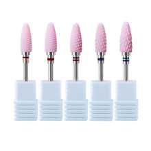 Durable Ceramic Nail Drill Bit for Manicure - Wholesale Pink Ceramic Cuticle Burr Nail Milling Cutter