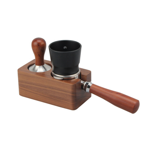 Coffee Tamper With Brown Wooden Handle