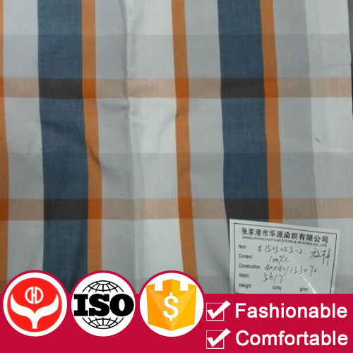 New item various popular 100% cotton yarn dyed fabric