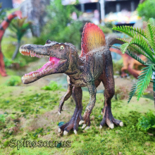 SL Models: Realistic Soft Rubber TPR Kids' Mini Dinosaur Toys - Spinosaurus Dinosaur Model
