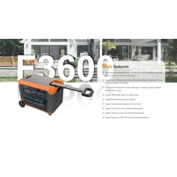 RV 3600W 2304Wh 플러스 4BATRRY /5120WH 용 모바일 전원 공급 장치