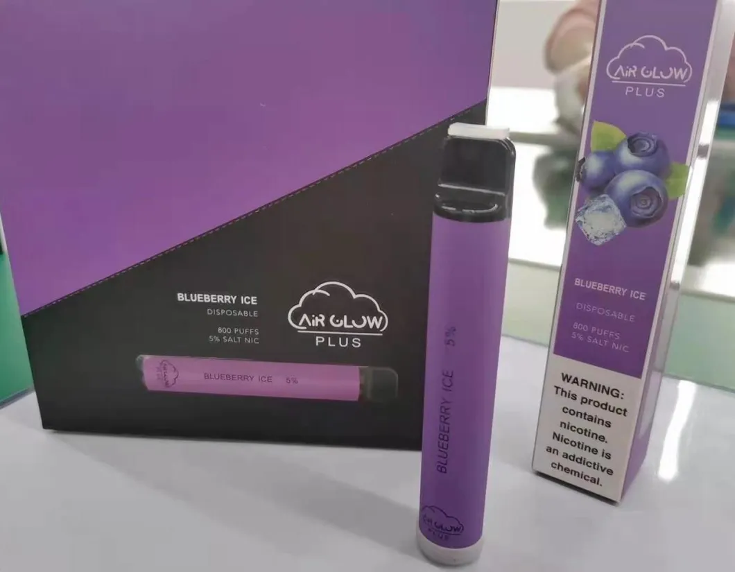 China Hot Selling Air Glow 800 Puffs 550mAh Battery Disposable Vape Pod