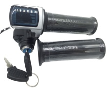 Universal Electric Bike Throttle Grip with LED Display and Power Key Locker