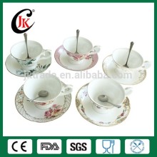 Ceramic coffee cup and saucer wholesale