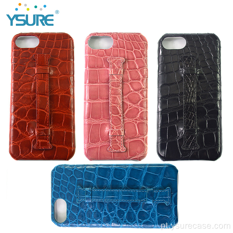 Ysure autêntico para iPhon13Pro Case de telefone de couro de crocodilo