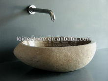 Cobble natural stone sink