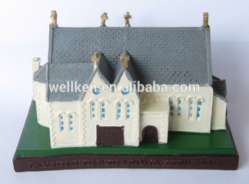 scaled Irish church models