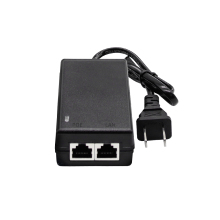 2-Port Gigabit Passive PSE PoE Injector CCTV Power Ethernet 24V 48V 0.5A 1A AC Cord EU US Plug Enclosure Type Desktop for LAN