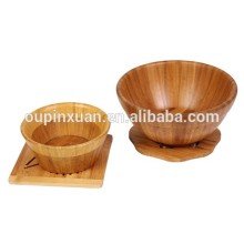 Durable Natural Bamboo Bowl Eco-Friendly Salad Bowl