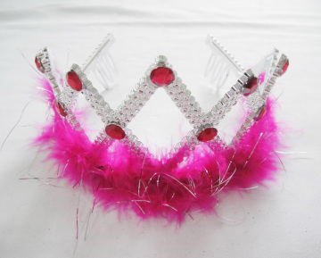 Girls Red Feather PP Tiaras