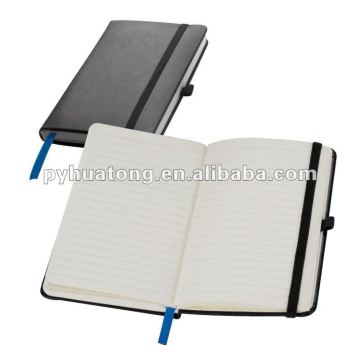 a6 leather notebook with elastic pen holder