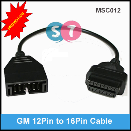 GM 12Pin Male Connector to OBD2 16Pin Female Connector Diagnostic Cable