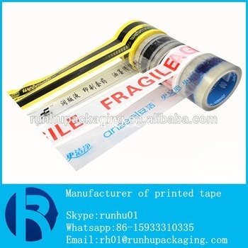 Carton sealing tape print logo boxes sealing tape