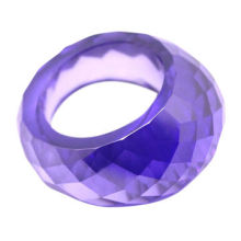 Purple round eternity diamond finger ring for sale