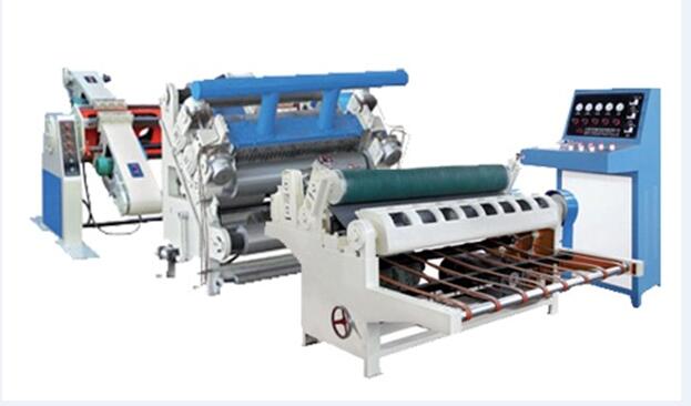 Vacuum single face corrugated board making machine