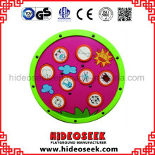 Round Wooden Play panel on Wall
