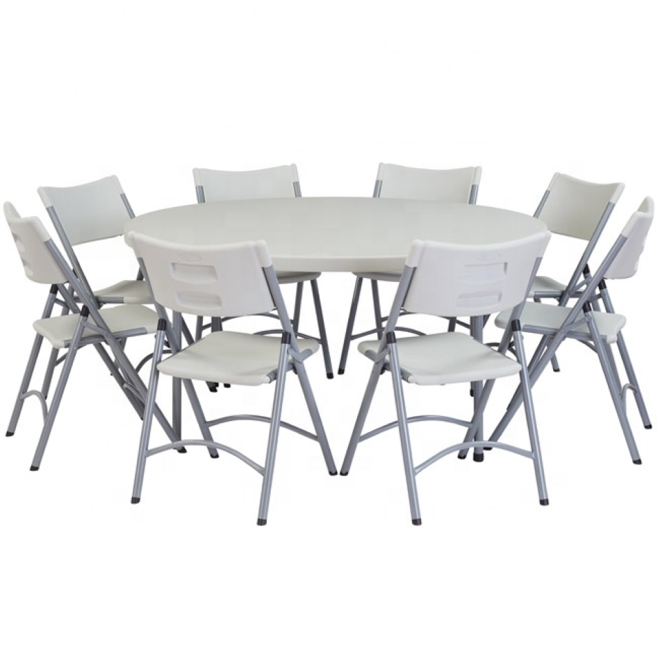 High quality plastic folding round table