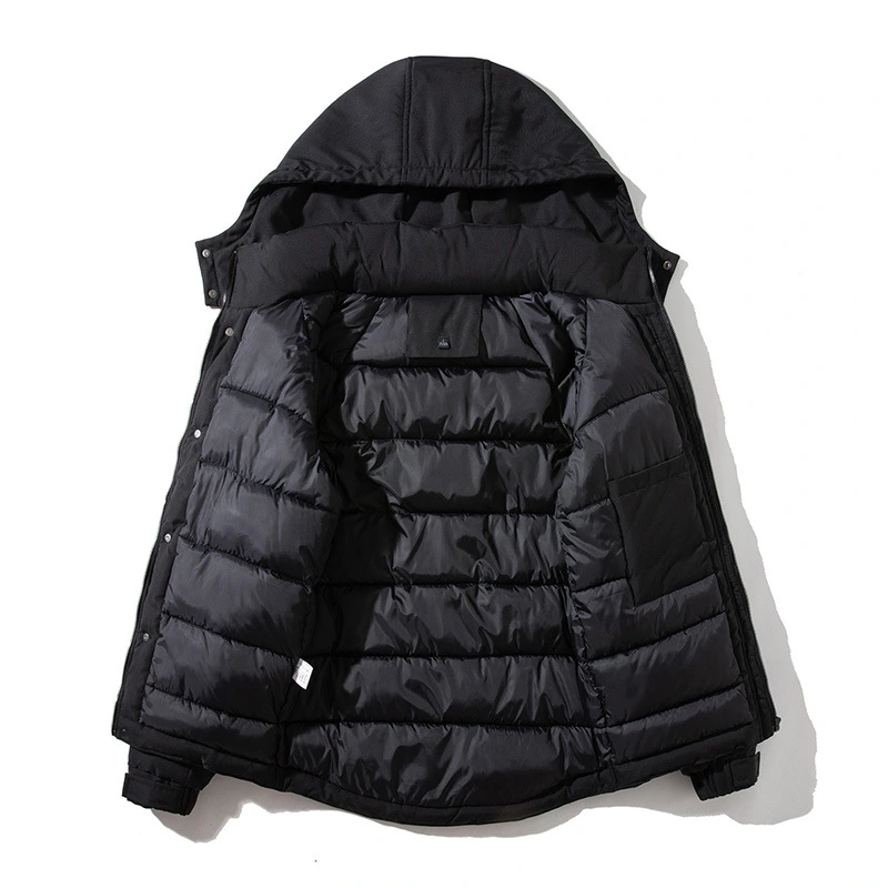 Wholesale Fashion Men Winter Outdoor Thick Windproof Cotton Padded Jacket with Hood