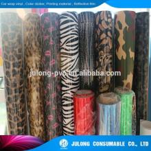Cpaster New design zebra animal print car wrap vinyl film with air channel gas vent air slot