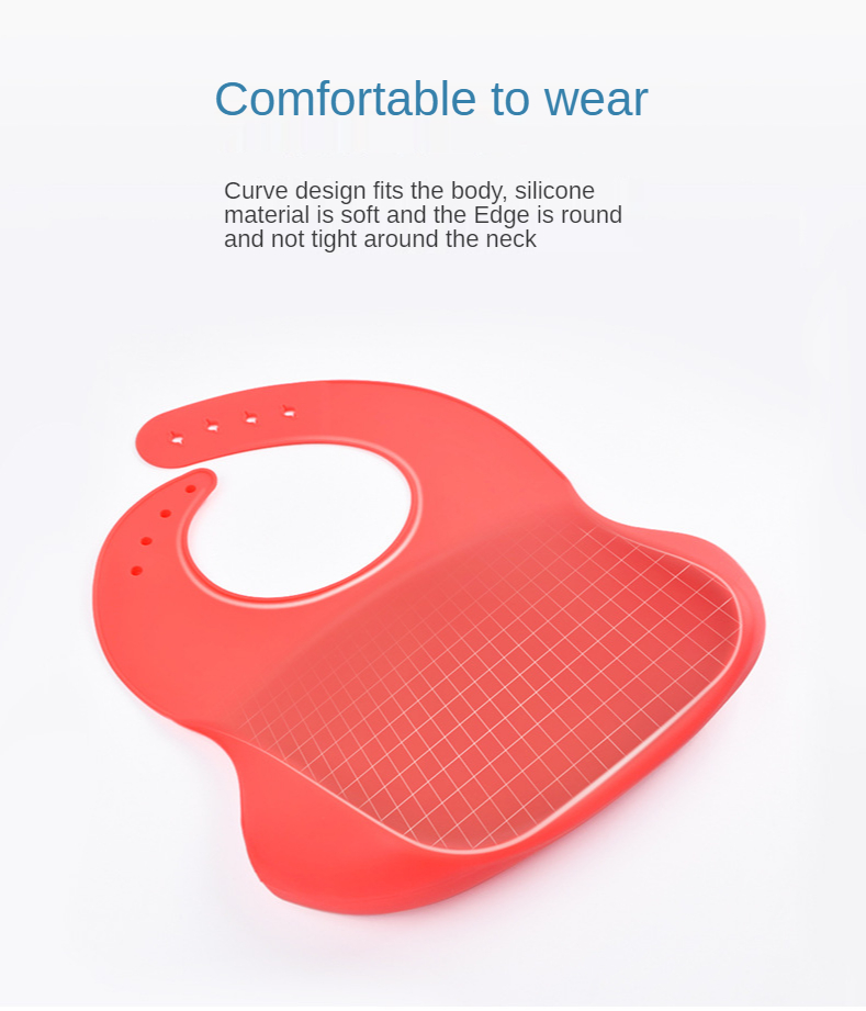 Modern BPA Free Silicone Bucket Bib Wholesale Waterproof Silicone Bib for Babies