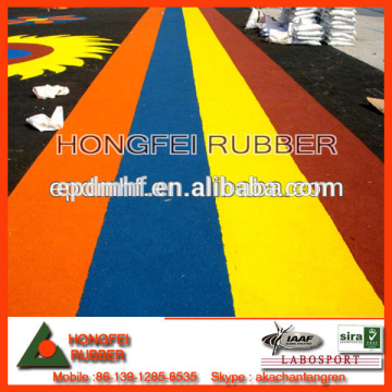 color Rubber granules, rubber crumb for safety playground flooring