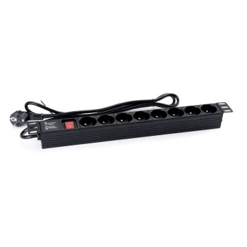 Switched PDU with SPD for European Network Electrical Plugs and Sockets