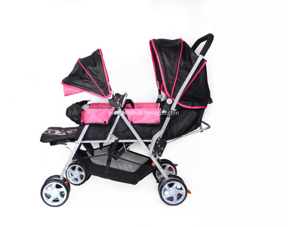 Reversible Handle Bar Baby Twins Stroller