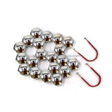 20 Pcs Poly Bag Pack Plastic Chrome Wheel Nut Cover Lug Nut Anti-Dust