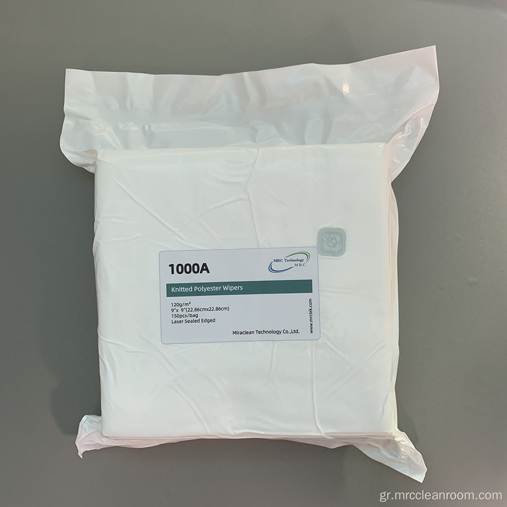 1000A Lint Free Cleanroom Πλεκτά μαντηλάκια πολυεστέρα