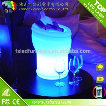 LED Ice Bucket New Design RGB Colors LED Ice Bucket LED Wine Bucket LED Bucket Cooler LED Ice Tong