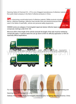 ECE104 Vehicles Conspicuity Marking