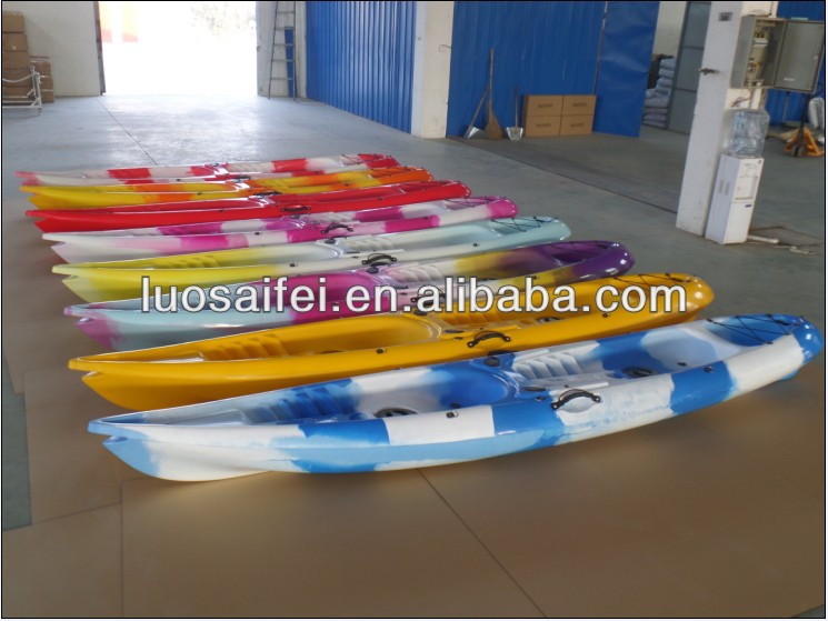 double seat 2 person kayak for fishing wholesale plastic kayak LLDPE