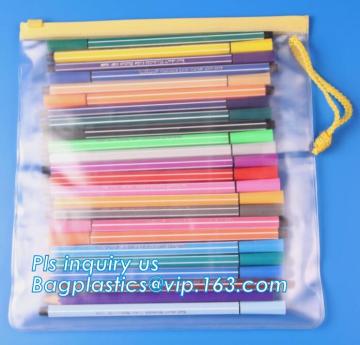 sewing vinyl toiletry zipper bag pvc slider bag, make up bag promotional cosmetic bag slider bag, polyethylene zipper bag/slider