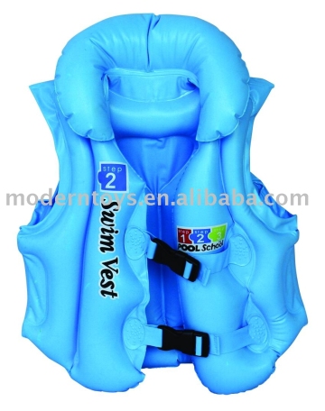 blue swimming vest