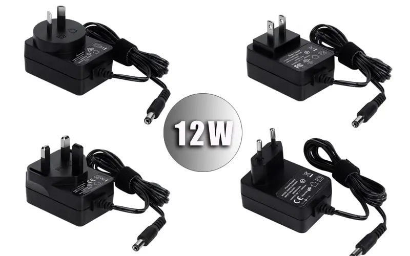 Interchangeable Plug Adapter EU/Us/UK/Au/Cn Standard 24V 1.5A Power Supply