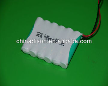 NiCd AA 600mAh 7.2V Rechargeable Battery Pack