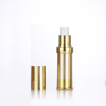 Luxus-Kosmetik-Airless-Flasche aus Goldaluminium aus mattiertem Kunststoff
