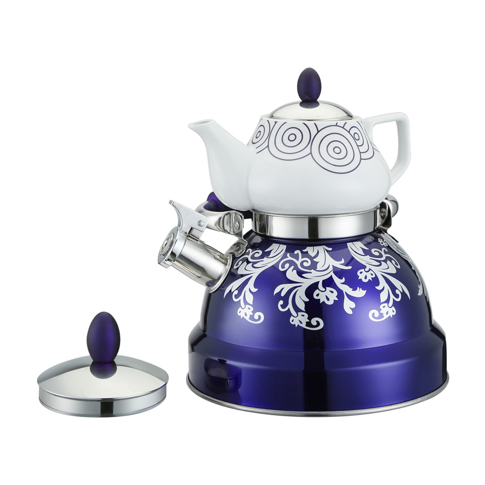 Bouilloire de peinture pourpre du Moyen-Orient Painting Purple Middle East Kettle
