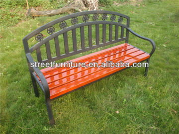 Cast iron wood bench seating patio wooden bench,antique cast iron bench