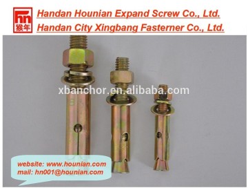 zinc plated expand sleeve anchor bolt with hex nut
